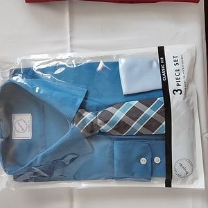 Men's 3 piece dress shirt.